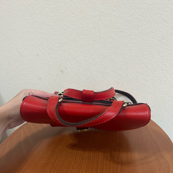 Patricia Nash Vatoni Convertible Leather Backpack Red Women's Travel Handbag - Picture 12 of 13